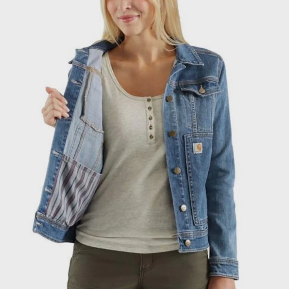 Carhartt Blue Jean Jacket - Picture 4 of 12